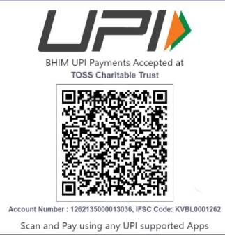 UPI donation QR code