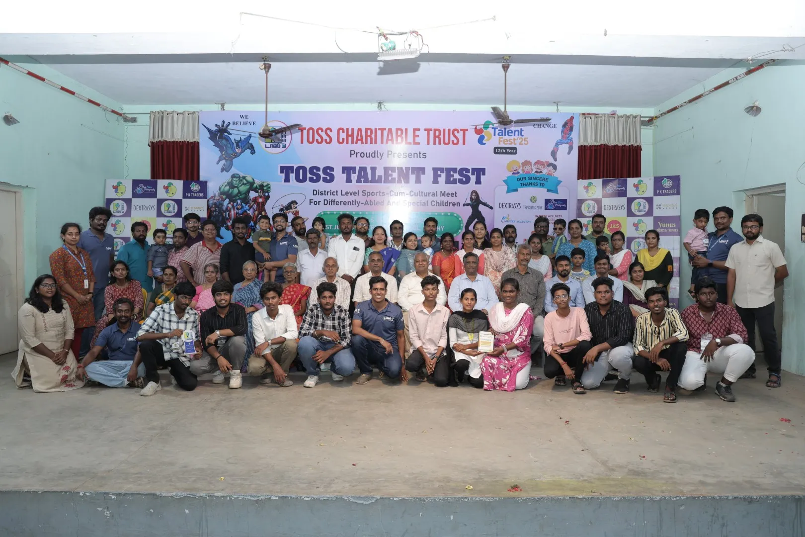 TOSS team and participants during a group event
